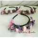 Coronita cu 5 miniroze si limonium
