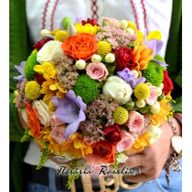 Buchet mireasa color