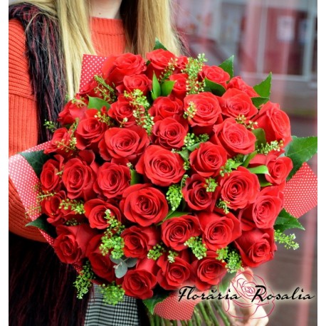 Buchet 45 trandafiri