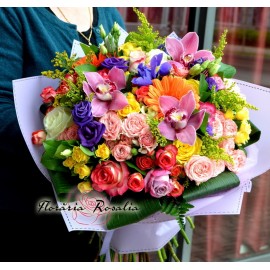 Buchet mixt cu orhidee