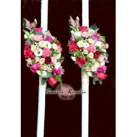 Lumanari Cezara cu aranjament lateral