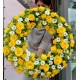 Coroana mare cu trandafiri galbeni