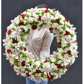 Coroana mare cu orhidee