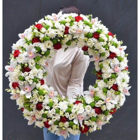 Coroana mare cu orhidee