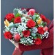Buchet de Craciun cu trandafiri