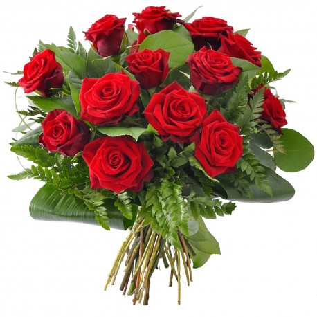 Buchet cu 15 trandafiri rosii